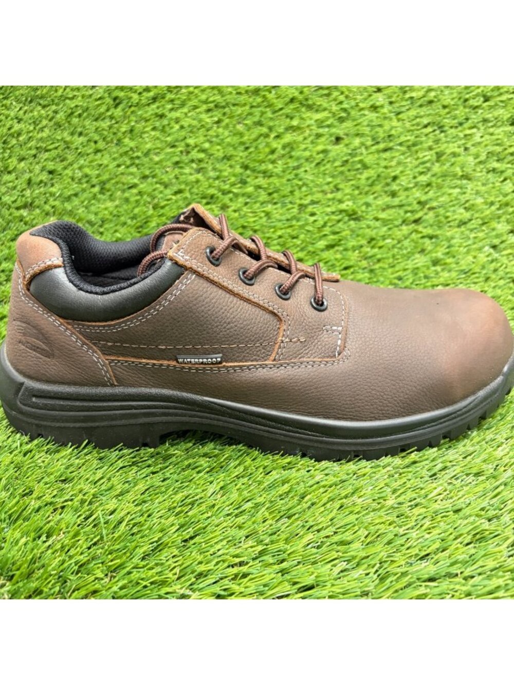 Avenger Foreman Mens Size 13E Brown Black Composite Safety Toe Work Oxford Shoes